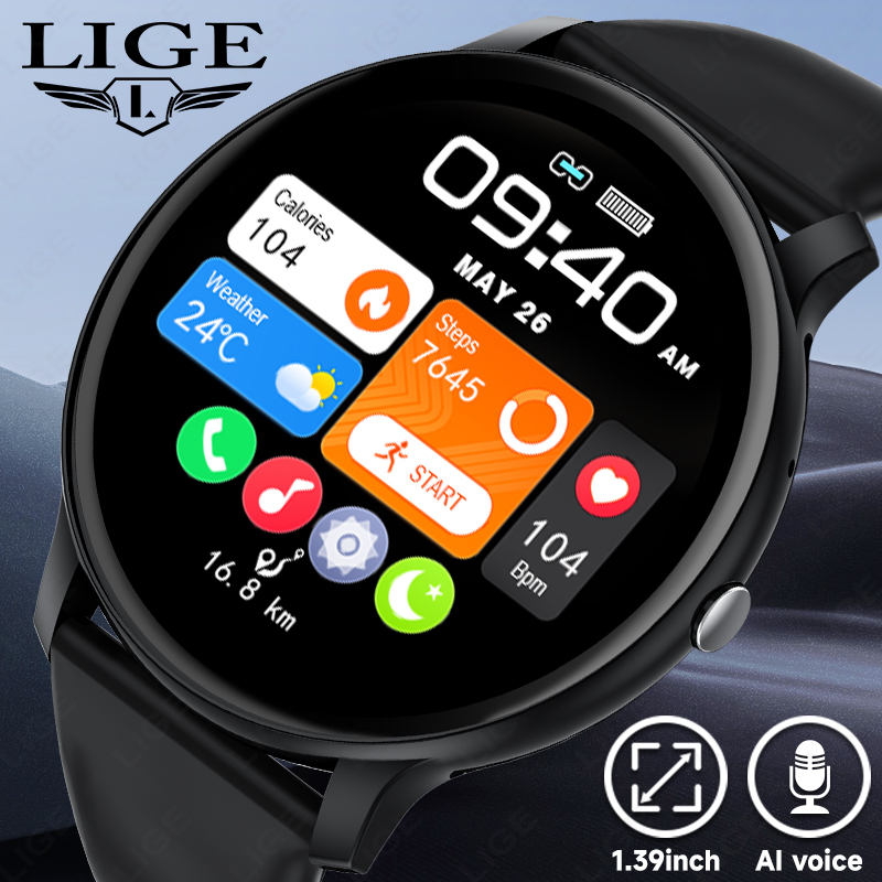 Smartwatch Latest Watches For Men - LIGE บลูทูธผู้หญิงสมาร์ทนาฬิกาผู้ชายกีฬาฟิตเนสนาฬิกา Heart Rate Health Monitor