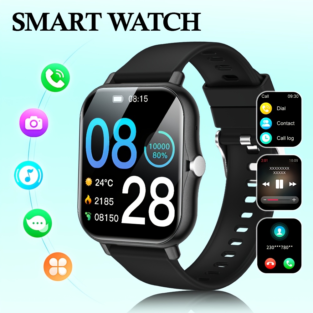 Smartwatch Latest Watches For Men - สมาร์ทวอทช์ดีไซน์แฟชั่นรุ่นล่าสุด หน้าจอสัมผัสเต็มจอขนาด 1.83 นิ้ว สำหรับผู้ชายและผู้หญิง รองรับการโทรแบบไร้สาย
