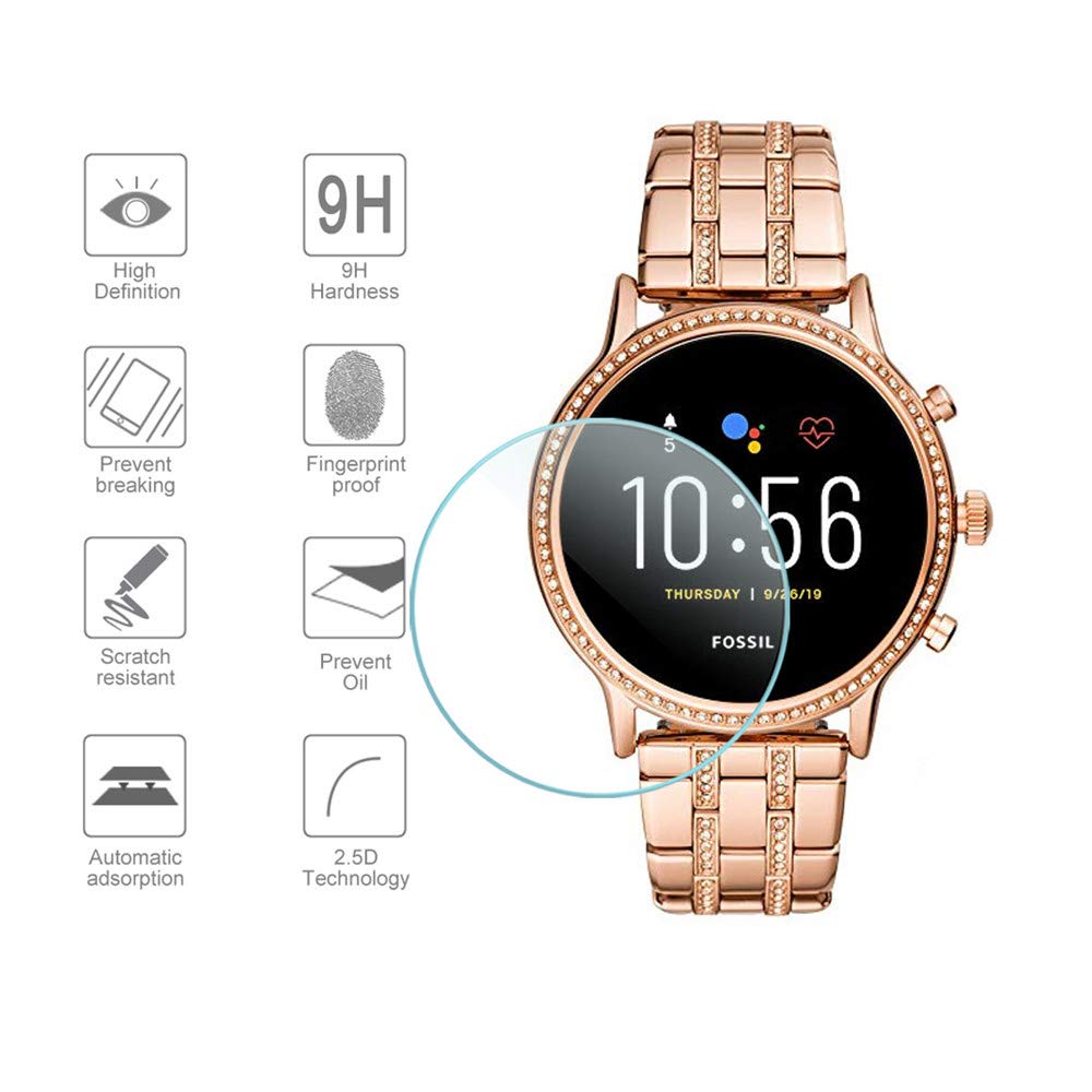 Fossil Watches Smartwatch Gen 5 - ฟิล์มกระจกนิรภัย2ชิ้นสำหรับ Fossil Gen 6 42 44มม.
