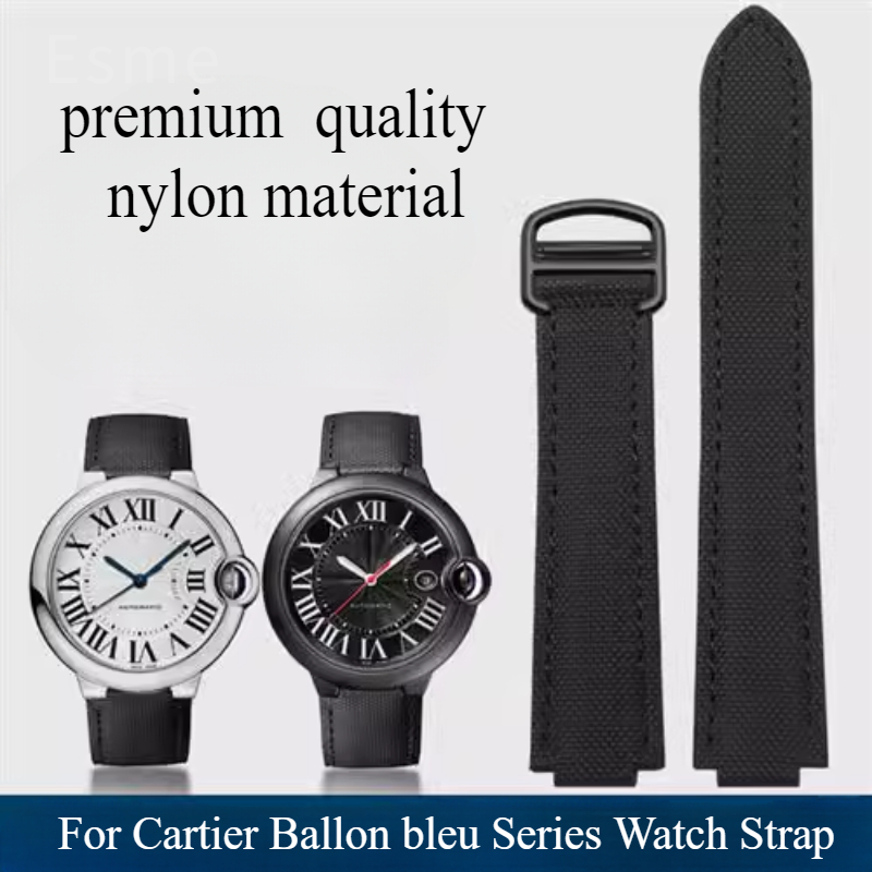 Cartier Watch Ballon Bleu - Original สําหรับ Black Bay สายนาฬิกาไนลอนสําหรับ Cartier