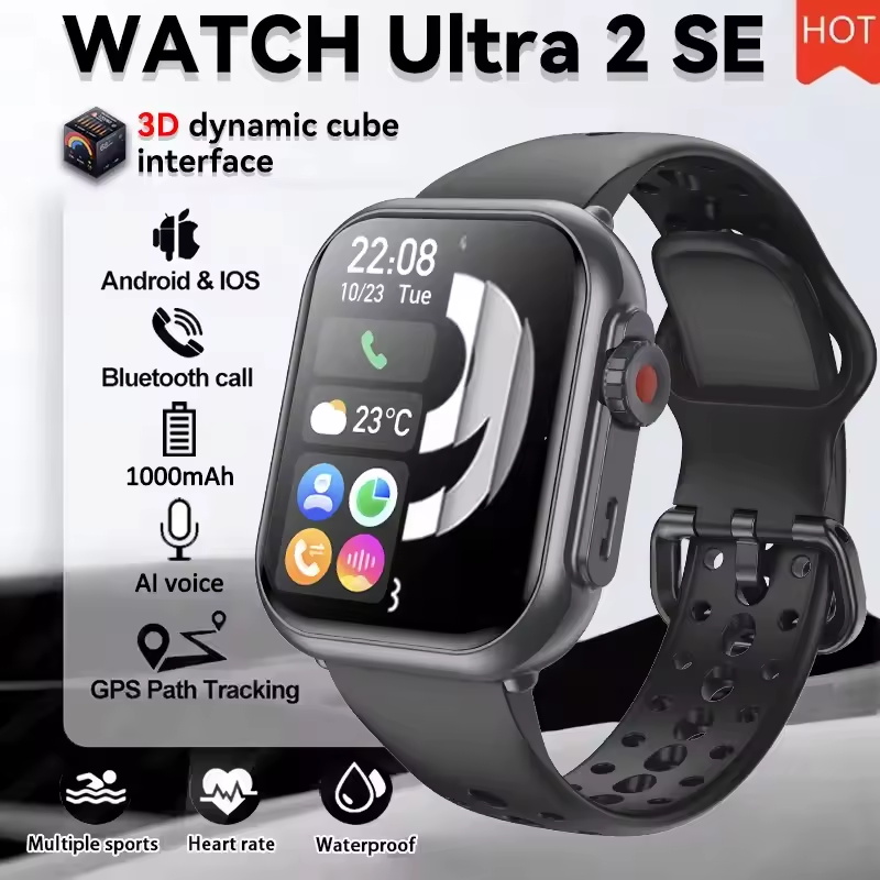 Smartwatch Watches Brands For Women - 2026 นาฬิกาอัลตร้า 2 เอสอีผู้ชายผู้หญิง 1000mAh แบตเตอรี่