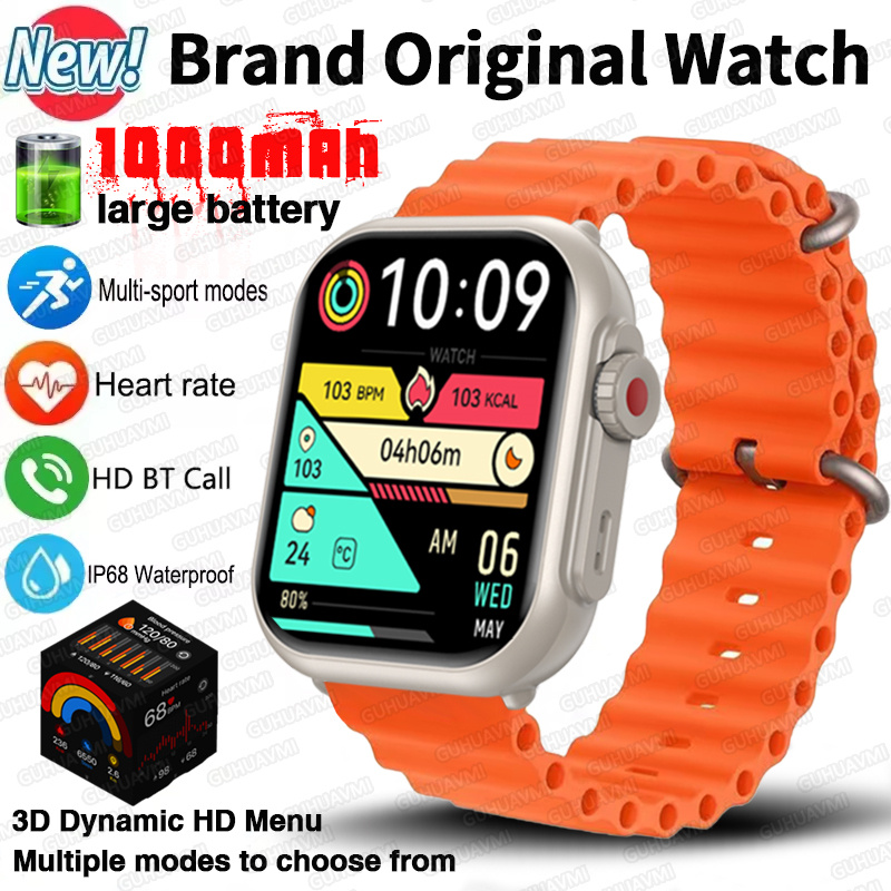 Smartwatch Watches Brands For Women - 2025นาฬิกาUltra 2 SEผู้ชายผู้หญิง1000MAhแบตเตอรี่AMOLED Bluetooth GPSกีฬานาฬิกาสมาร์ทกันน้ําสําหรับIOS Androidสร้อยข้อมือ