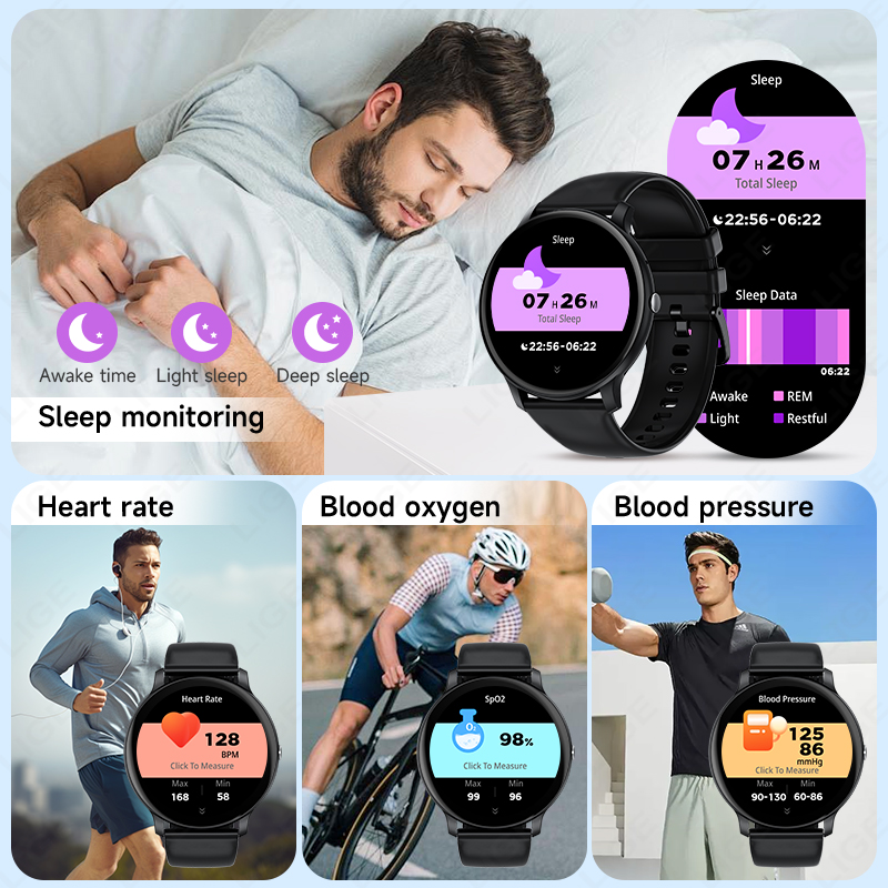 LIGE บลูทูธผู้หญิงสมาร์ทนาฬิกา - Smartwatch Latest Watches For Men บทวิจารณ์และราคา