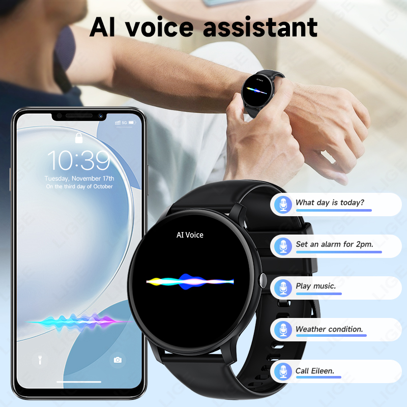 LIGE บลูทูธผู้หญิงสมาร์ทนาฬิกา - Smartwatch Latest Watches For Men บทวิจารณ์และราคา