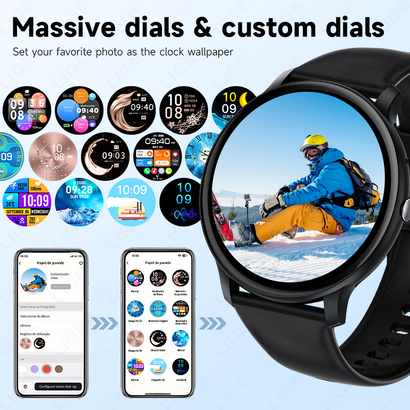 LIGE บลูทูธผู้หญิงสมาร์ทนาฬิกา - Smartwatch Latest Watches For Men บทวิจารณ์และราคา