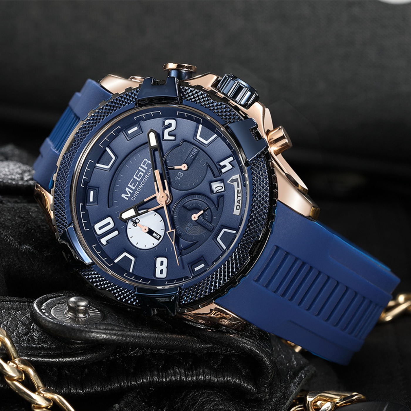 MEGIR 48MM Dial Chronograph นา - Chronograph Sport Watch บทวิจารณ์และราคา