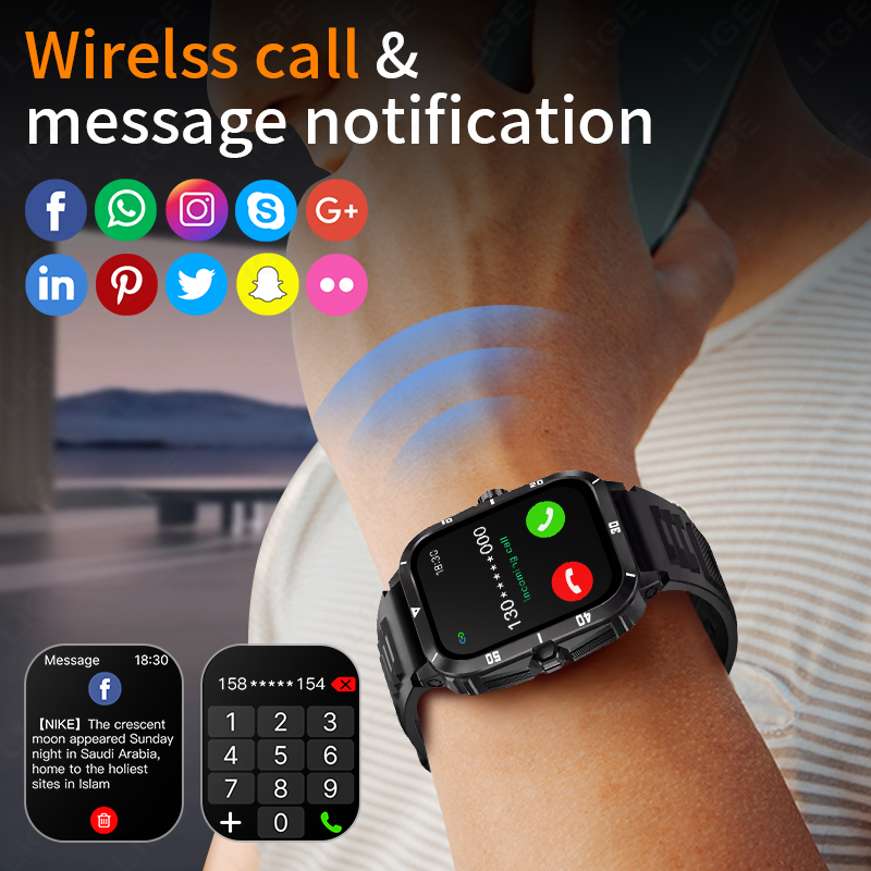 2.01 หน้าจอสมาร์ทวอท์ชบลูทูธ C - Smartwatch Latest Watches For Men บทวิจารณ์และราคา