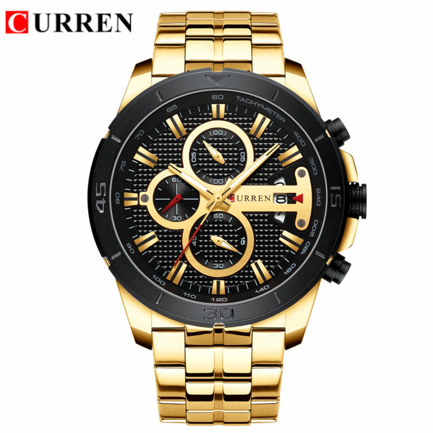 CURREN นาฬิกาผู้ชายกันน้ำโครโน - Chronograph Sport Watch บทวิจารณ์และราคา
