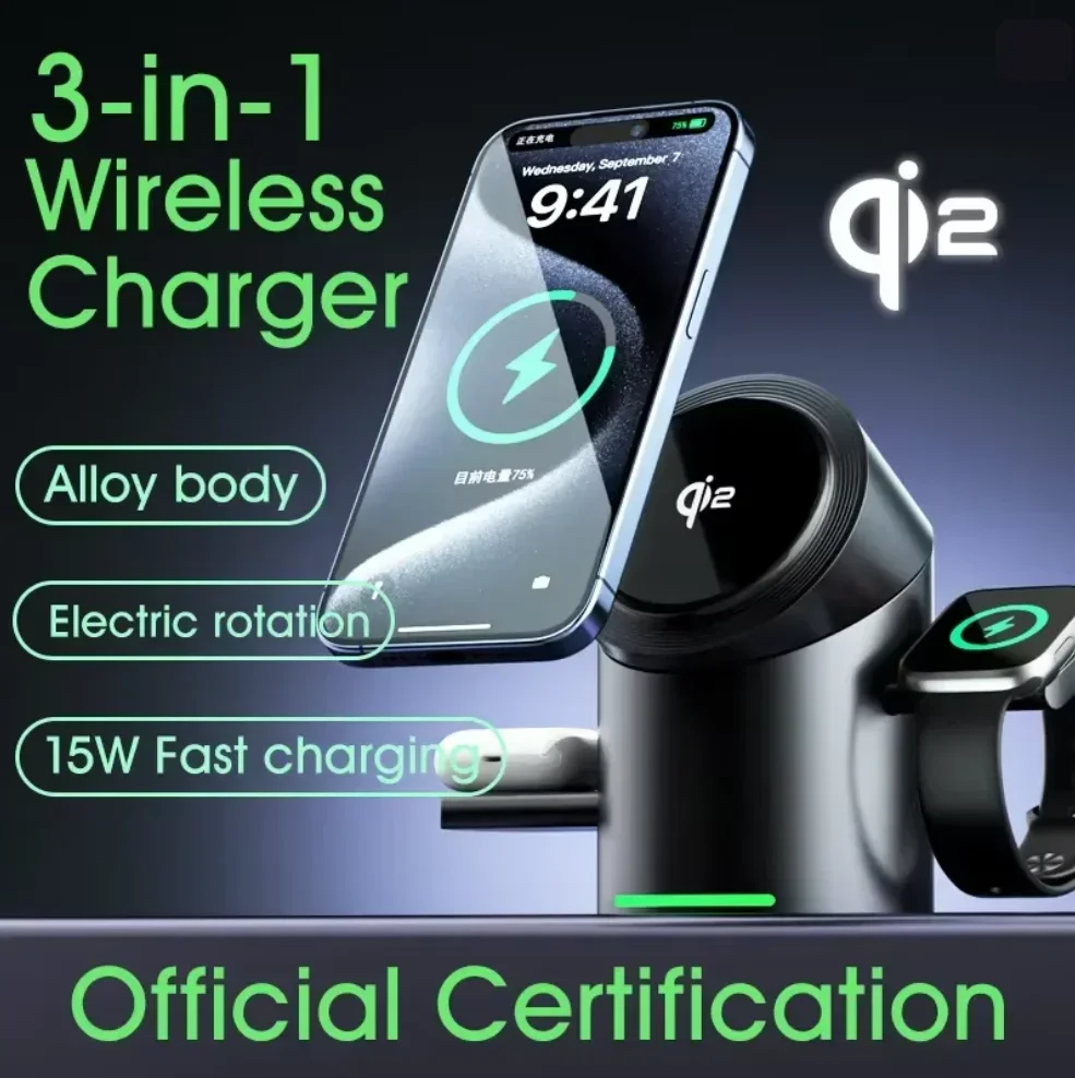 แท่นชาร์จไร้สายแม่เหล็ก 3in1 ร - Smartwatch Phone Watches บทวิจารณ์และราคา
