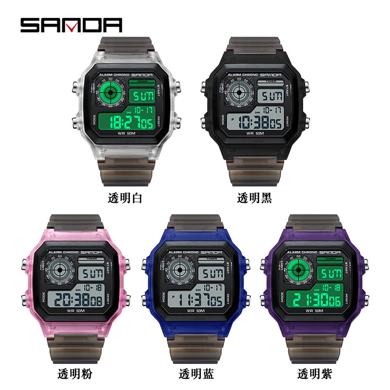 นาฬิกาแฟชั่น Sanda แบรนด์ชั้นน - Chronograph Sport Watch บทวิจารณ์และราคา