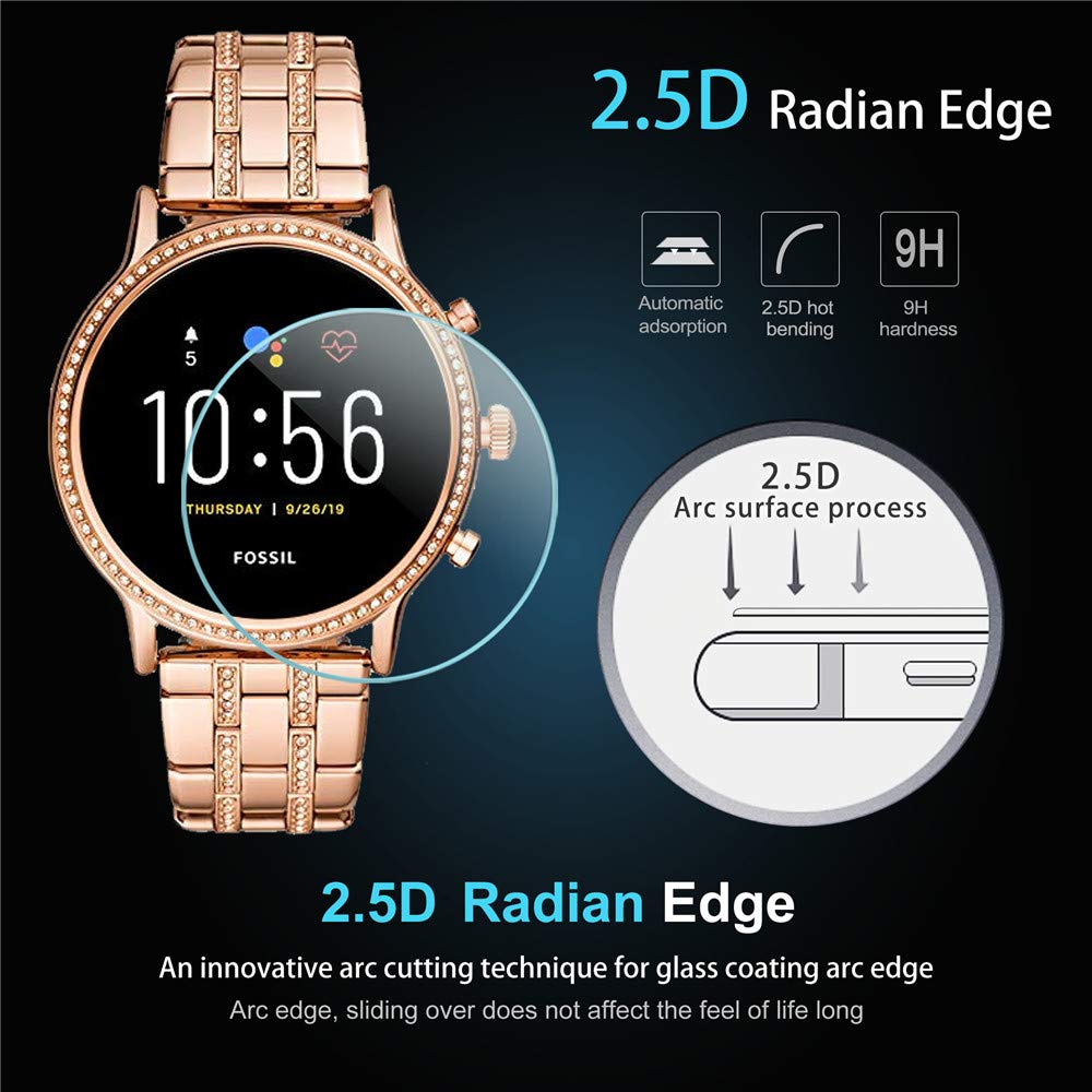 ฟิล์มกระจกนิรภัย2ชิ้นสำหรับ Fo - Fossil Watches Smartwatch Gen 5 บทวิจารณ์และราคา