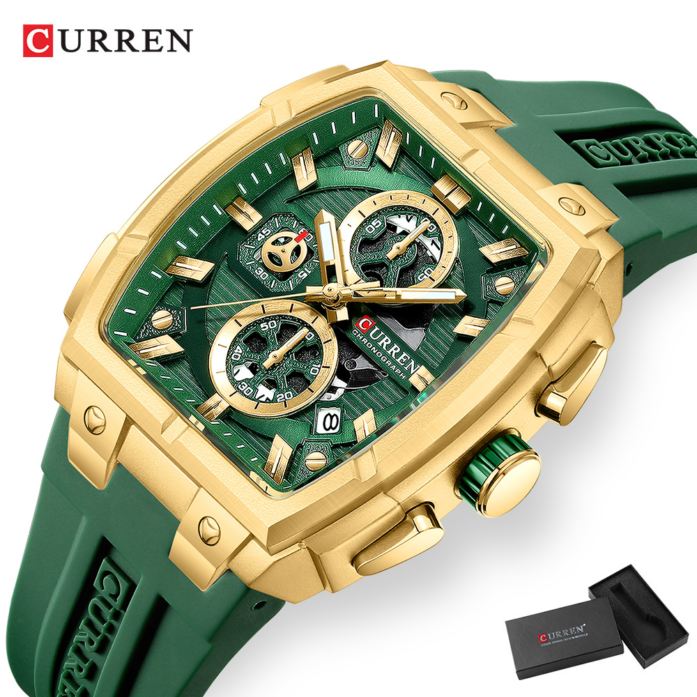 CURREN นาฬิกาวินเทจสุดหรูสำหรั - Chronograph Sport Watch บทวิจารณ์และราคา