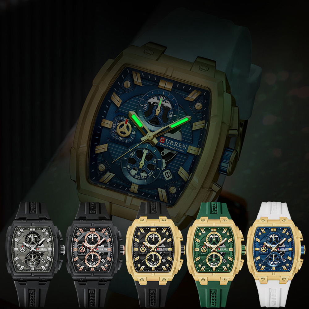 CURREN นาฬิกาวินเทจสุดหรูสำหรั - Chronograph Sport Watch บทวิจารณ์และราคา