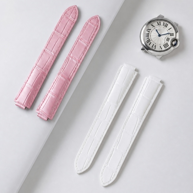 สายนาฬิกาหนังแบบโค้งสองด้าน สำ - Cartier Watch Ballon Bleu บทวิจารณ์และราคา