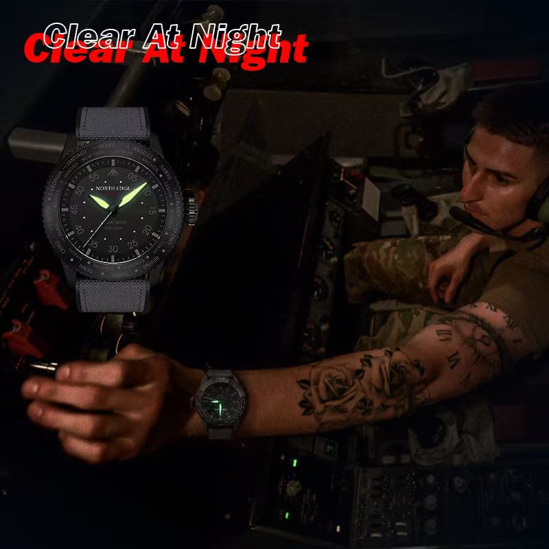 นาฬิกาข้อมือผู้ชาย NORTH EDGE  - Smartwatch Casual Watches For Men บทวิจารณ์และราคา