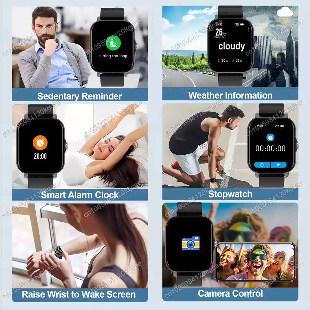 สมาร์ทวอทช์ออกกำลังกายหน้าจอสั - Smartwatch Latest Watches For Men บทวิจารณ์และราคา