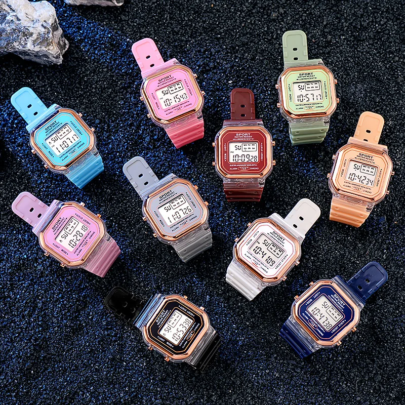 แฟชั่นแบรนด์นักเรียนโปร่งใสนาฬ - Chronograph Sport Watch บทวิจารณ์และราคา