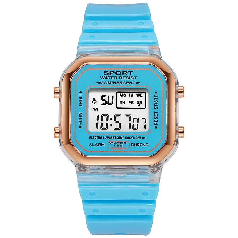 แฟชั่นแบรนด์นักเรียนโปร่งใสนาฬ - Chronograph Sport Watch บทวิจารณ์และราคา
