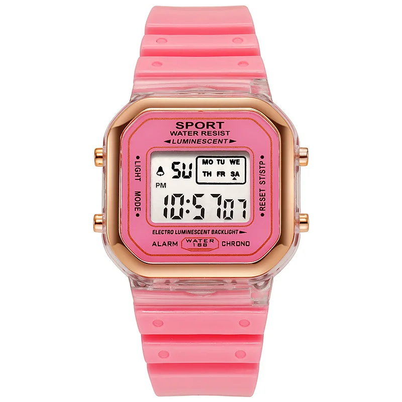 แฟชั่นแบรนด์นักเรียนโปร่งใสนาฬ - Chronograph Sport Watch บทวิจารณ์และราคา