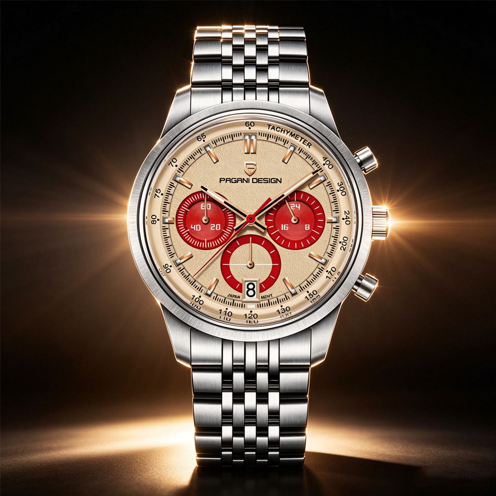 PAGANI DESIGN นาฬิกาข้อมือผู้ช - Chronograph Sport Watch บทวิจารณ์และราคา