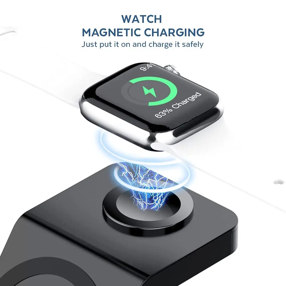 แท่นชาร์จไร้สาย 3 in 1 สำหรับโ - Smartwatch Phone Watches บทวิจารณ์และราคา