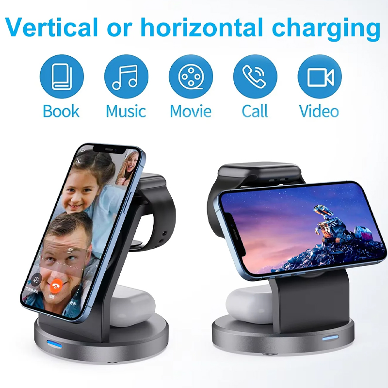 แท่นชาร์จไร้สาย 3 in 1 สำหรับโ - Smartwatch Phone Watches บทวิจารณ์และราคา