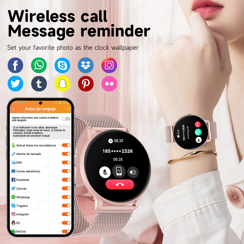 LIGE 2026 นาฬิกาสปอร์ตฟิตเนส ผ - Smartwatch Latest Watches For Men บทวิจารณ์และราคา