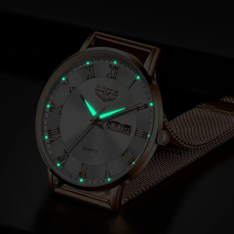 LIGE แฟชั่นผู้หญิงนาฬิกาแบรนด์ - Chronograph Sport Watch บทวิจารณ์และราคา