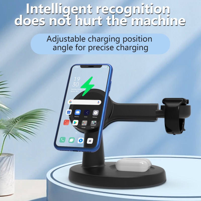 แท่นชาร์จไร้สายแบบสามในหนึ่งเด - Smartwatch Phone Watches บทวิจารณ์และราคา