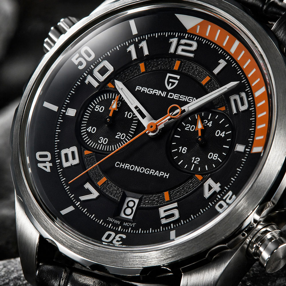 PAGANI DESIGN นาฬิกาข้อมือหนัง - Chronograph Sport Watch บทวิจารณ์และราคา
