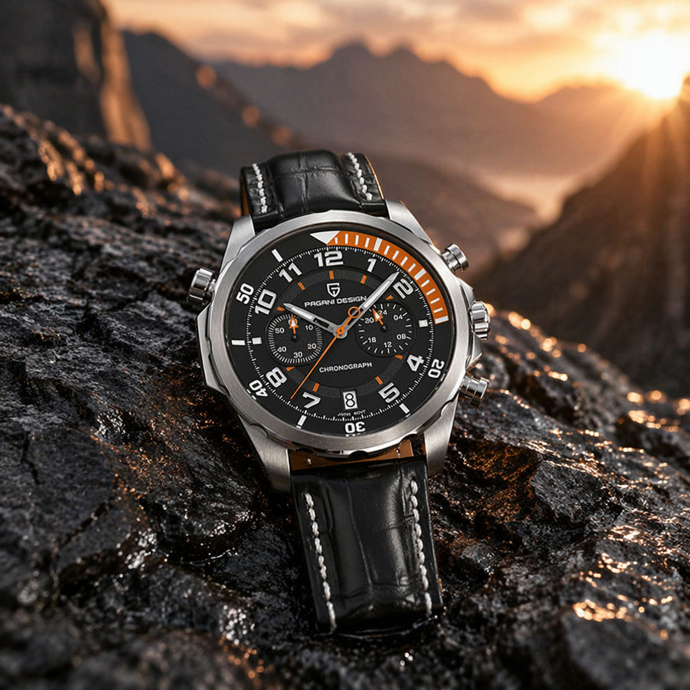 PAGANI DESIGN นาฬิกาข้อมือหนัง - Chronograph Sport Watch บทวิจารณ์และราคา