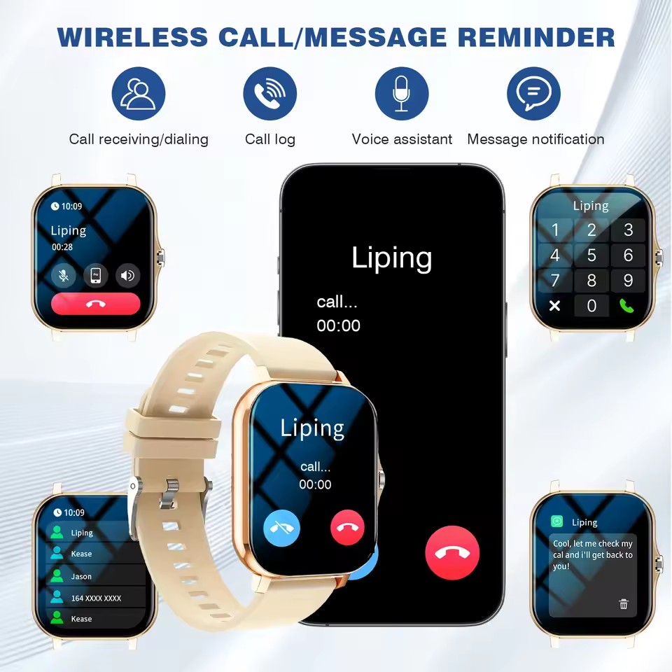 สมาร์ทวอทช์กีฬาหน้าจอสัมผัสเต็ - Smartwatch Latest Watches For Men บทวิจารณ์และราคา