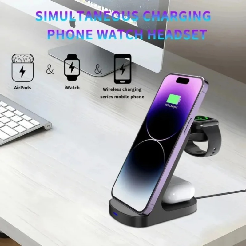 แท่นชาร์จไร้สาย 3 in 1 ทนทาน ช - Smartwatch Phone Watches บทวิจารณ์และราคา