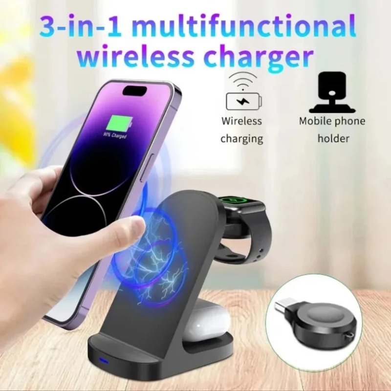 แท่นชาร์จไร้สาย 3 in 1 ทนทาน ช - Smartwatch Phone Watches บทวิจารณ์และราคา