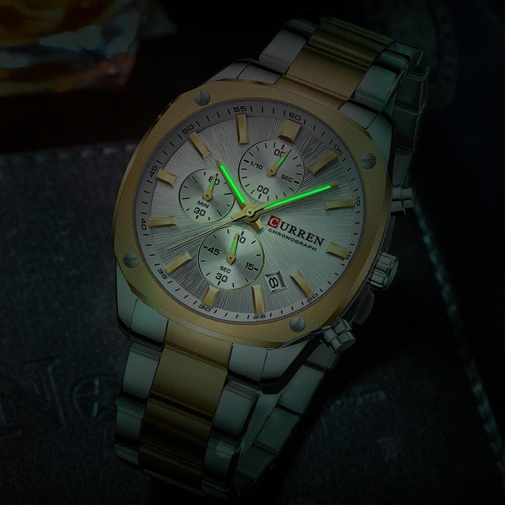 CURREN นาฬิกาสปอร์ตสำหรับผู้ชา - Chronograph Sport Watch บทวิจารณ์และราคา