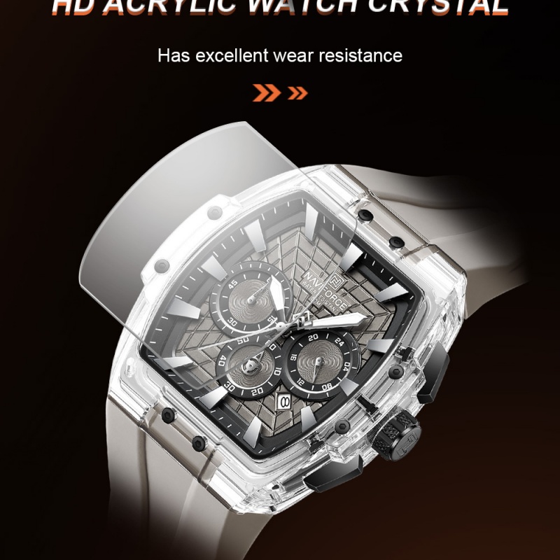 NAVIFORCE นาฬิกาสปอร์ตสำหรับผู - Chronograph Sport Watch บทวิจารณ์และราคา