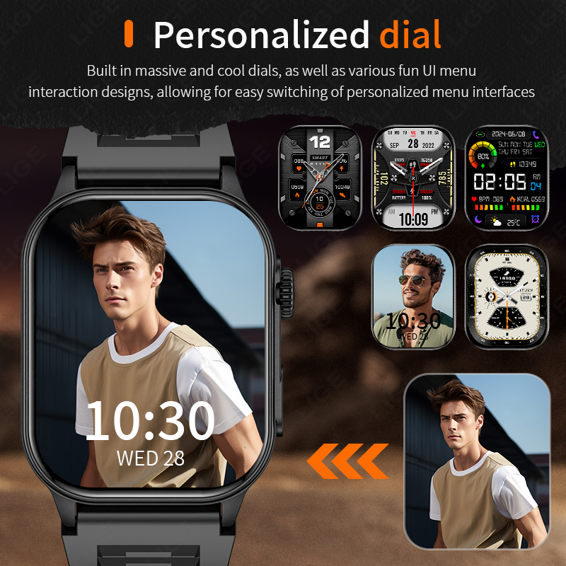 LIGE สมาร์ทวอท์ชสําหรับชาย 3AT - Smartwatch Latest Watches For Men บทวิจารณ์และราคา