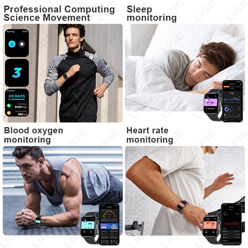 LIGE แบรนด์ดั้งเดิมสมาร์ทวอทช์ - Smartwatch Watches Brands For Women บทวิจารณ์และราคา