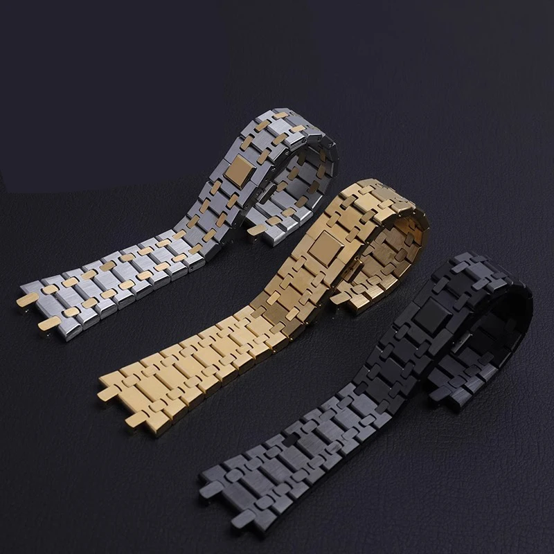 สายนาฬิกา 21 มม.26 มม.ผู้ชายผู - Audemars Piguet Watch Royal Oak บทวิจารณ์และราคา