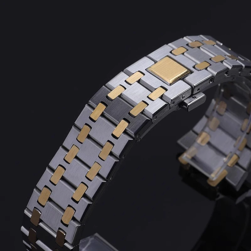 สายนาฬิกา 21 มม.26 มม.ผู้ชายผู - Audemars Piguet Watch Royal Oak บทวิจารณ์และราคา